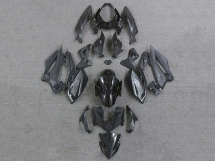 2018-2024 Kawasaki Z400 Matte Black Glossy Black Fairing Kit