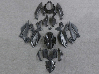 2018-2024 Kawasaki Z400 Matte Black Glossy Black Fairing Kit