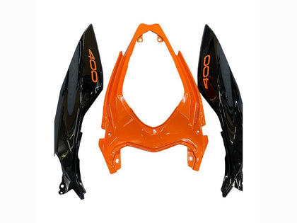 2018-2024 Kawasaki Z400 Black Orange Fairing Kit