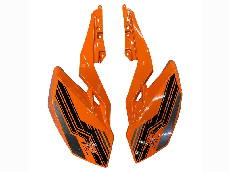 Purchase 2018-2024 Orange Glossy Black Kawasaki Z400 Motorcycle Fairings UK
