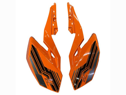 2018-2024 Kawasaki Z400 Black Orange Fairing Kit