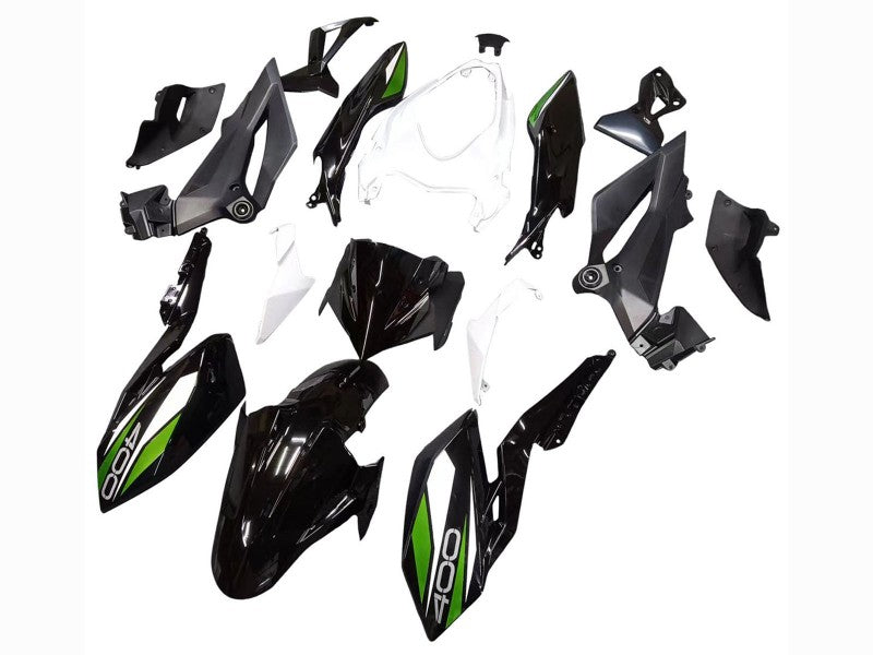 Purchase 2018-2024 White Glossy Black Green Kawasaki Z400 Motorcycle Fairings UK