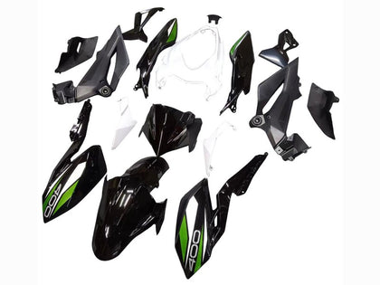2018-2024 Kawasaki Z400 Black White Green Fairing Kit