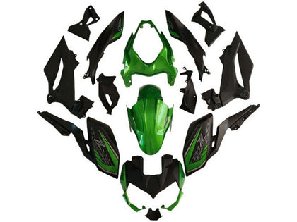 2018-2024 Kawasaki Z400 Green Black Fairing Kit