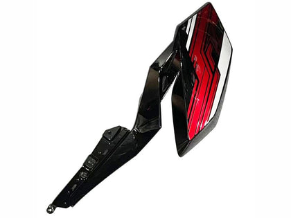 2018-2024 Kawasaki Z400 Dark Red Black Fairing Kit