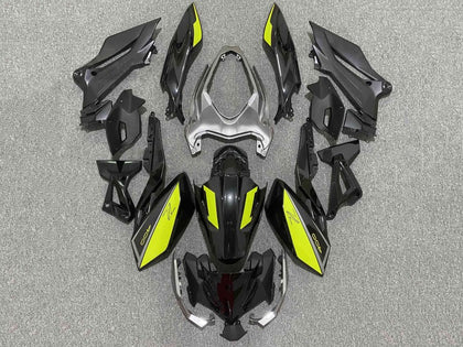2018-2024 Kawasaki Z400 Black Yellow Fairing Kit