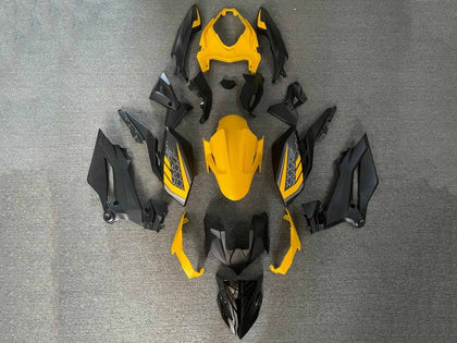 2018-2024 Kawasaki Z400 Yellow Black Fairing Kit