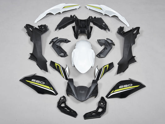 2017-2019 Black White Yellow Kawasaki Ninja Z650 Fairing Kit