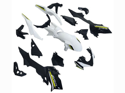 2020-2023 Kawasaki Z650 White Black Green Ninja Fairing Kit