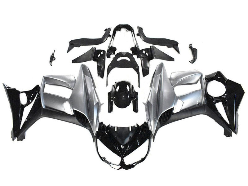 Purchase 2010-2016 Glossy Black Silver Kawasaki Z1000SX Motorcycle Fairings UK