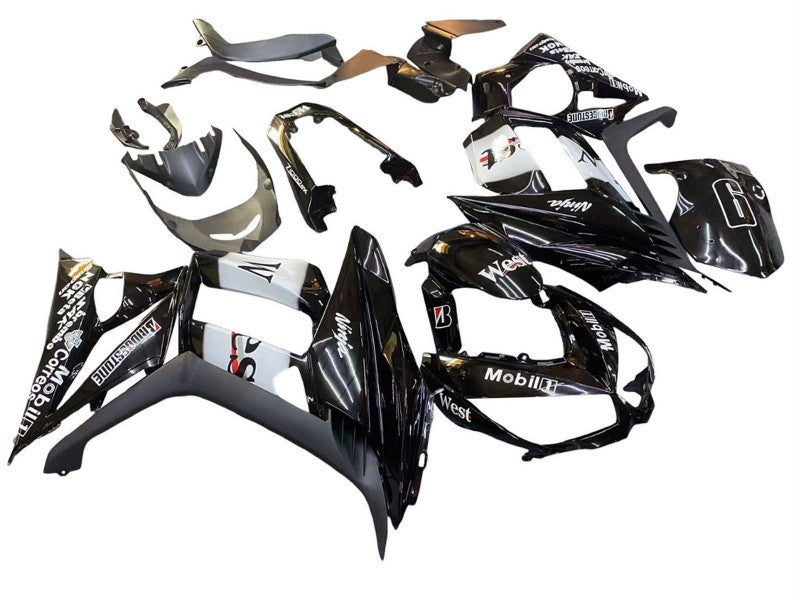 Purchase 2010-2016 Glossy Black Gold White Mobil West Kawasaki Z1000SX Motorcycle Fairings UK