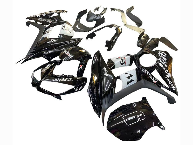 Purchase 2010-2016 Glossy Black Gold White Mobil West Kawasaki Z1000SX Motorcycle Fairings UK