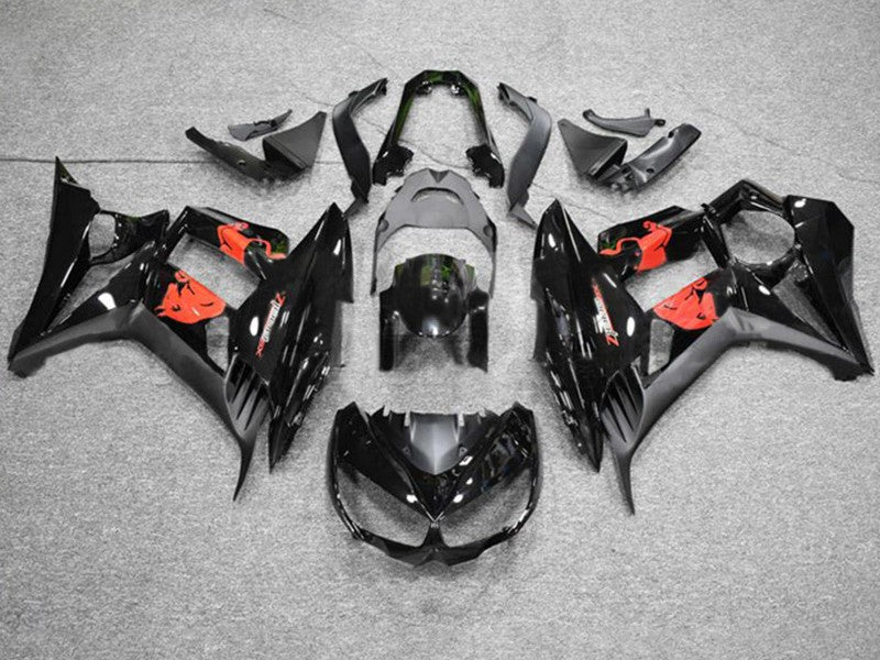 Purchase 2010-2016 Glossy Black Matte Black Red Bull Kawasaki Z1000SX Motorcycle Fairings UK