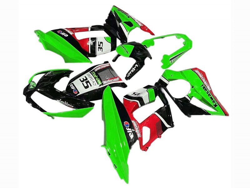 Purchase 2010-2016 Green Red Glossy Black Elf 35 Kawasaki Z1000SX Motorcycle Fairings UK