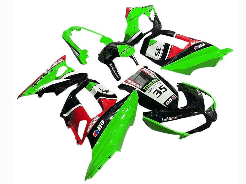 Purchase 2010-2016 Green Red Glossy Black Elf 35 Kawasaki Z1000SX Motorcycle Fairings UK