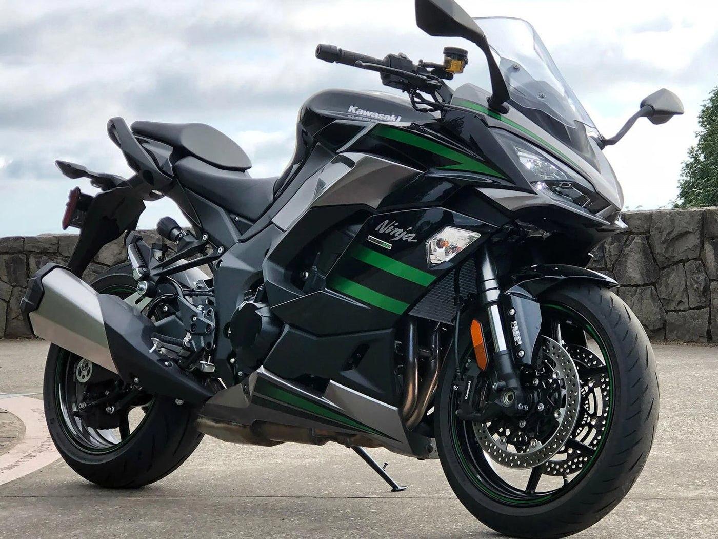 2020-2025 Black With Green Lines Ninja Kawasaki Z1000SX Ninja 1000SX 1100SX Fairing Kit