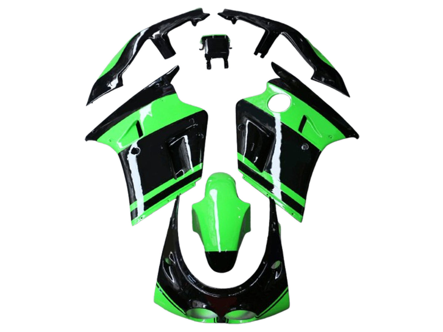 1989-1990 Green Black Kawasaki ZXR250 Fairing Kit