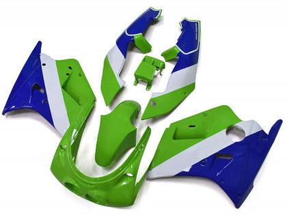 1989-1990 Kawasaki ZXR250 Green Blue White Fairing Kit