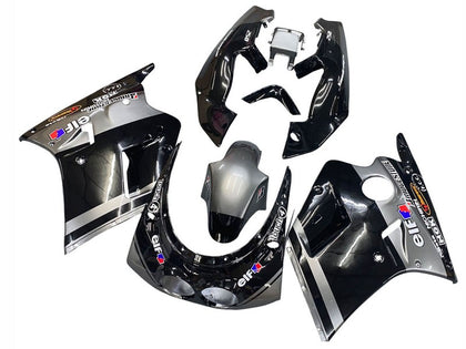 1989-1990 Kawasaki ZXR250 Black Gray Elf Fairing Kit