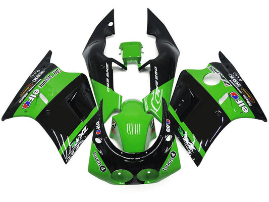 1989-1990 Black Green Elf Kawasaki ZXR250 Fairing Kit