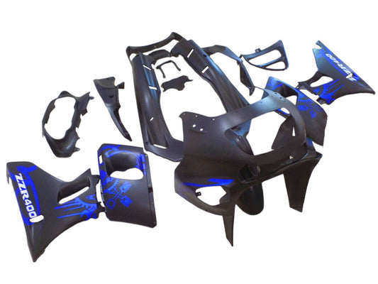 1993-2007 Black Blue Kawasaki ZZR400 Fairing Kit