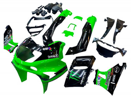 1993-2007 Kawasaki Monster-ZZR400 Green Black Monster Elf ZZR400 Fairing Kit