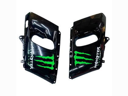 1993-2007 Kawasaki Monster-ZZR400 Green Black Monster Elf ZZR400 Fairing Kit