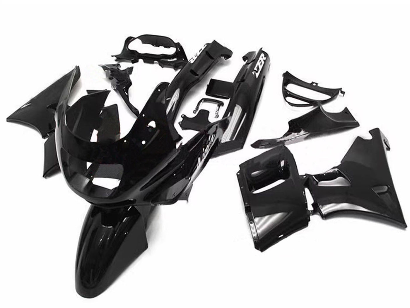 1993-2007 Glossy Black Kawasaki ZZR400 Fairing Kit