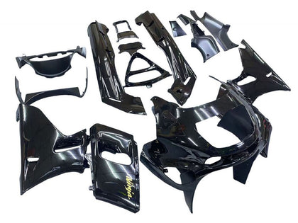 1993-2007 Kawasaki ZZR400 Glossy Black Ninja Fairing Kit