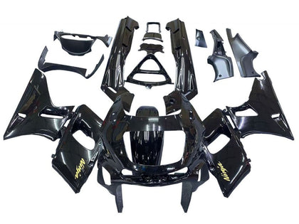 1993-2007 Kawasaki ZZR400 Glossy Black Ninja Fairing Kit