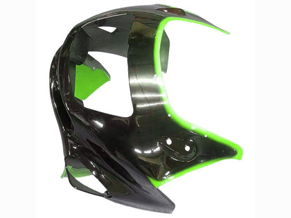 1993-2007 Kawasaki ZZR400 Green with Black Flame Fairing Kit