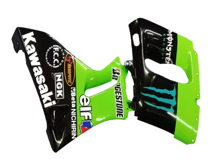 1993-2007 Kawasaki Monster-ZZR400 Green Black Monster Elf ZZR400 Fairing Kit