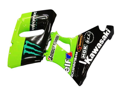 1993-2007 Kawasaki Monster-ZZR400 Green Black Monster Elf ZZR400 Fairing Kit