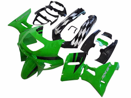 1993-2007 Green Black Kawasaki ZZR400 Fairing Kit