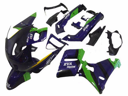 1993-2007 Kawasaki ZZR400 Green Dark Blue Purple Trick Star Fairing Kit