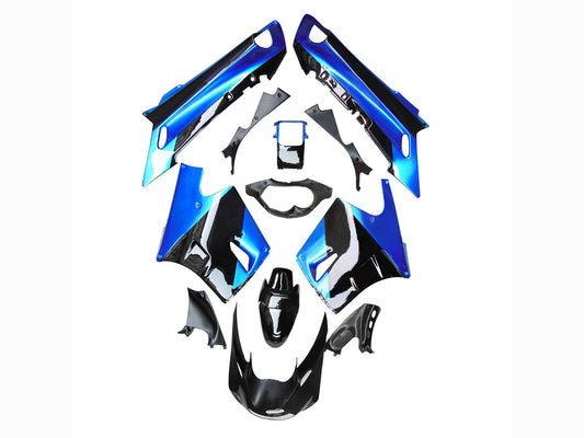 1990-1992 Blue Black White Kawasaki ZZR1100 Fairing Kit