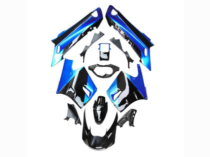 1990-1992 Kawasaki ZZR1100 Blue Black White Fairing Kit