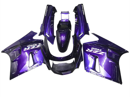 1990-1992 Kawasaki ZZR1100 Purple Blue Fairing Kit