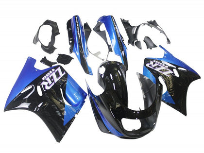 1990-1992 Kawasaki ZZR1100 Blue Black Fairing Kit