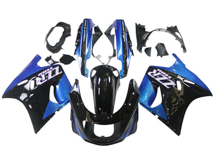 1990-1992 Kawasaki ZZR1100 Blue Black Fairing Kit