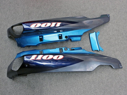1993-2003 Kawasaki ZZR1100 Glossy Blue Gray Fairing Kit