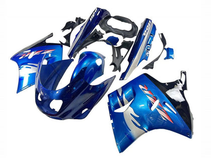 1993-2003 Kawasaki ZZR1100 Glossy Blue Fairing Kit