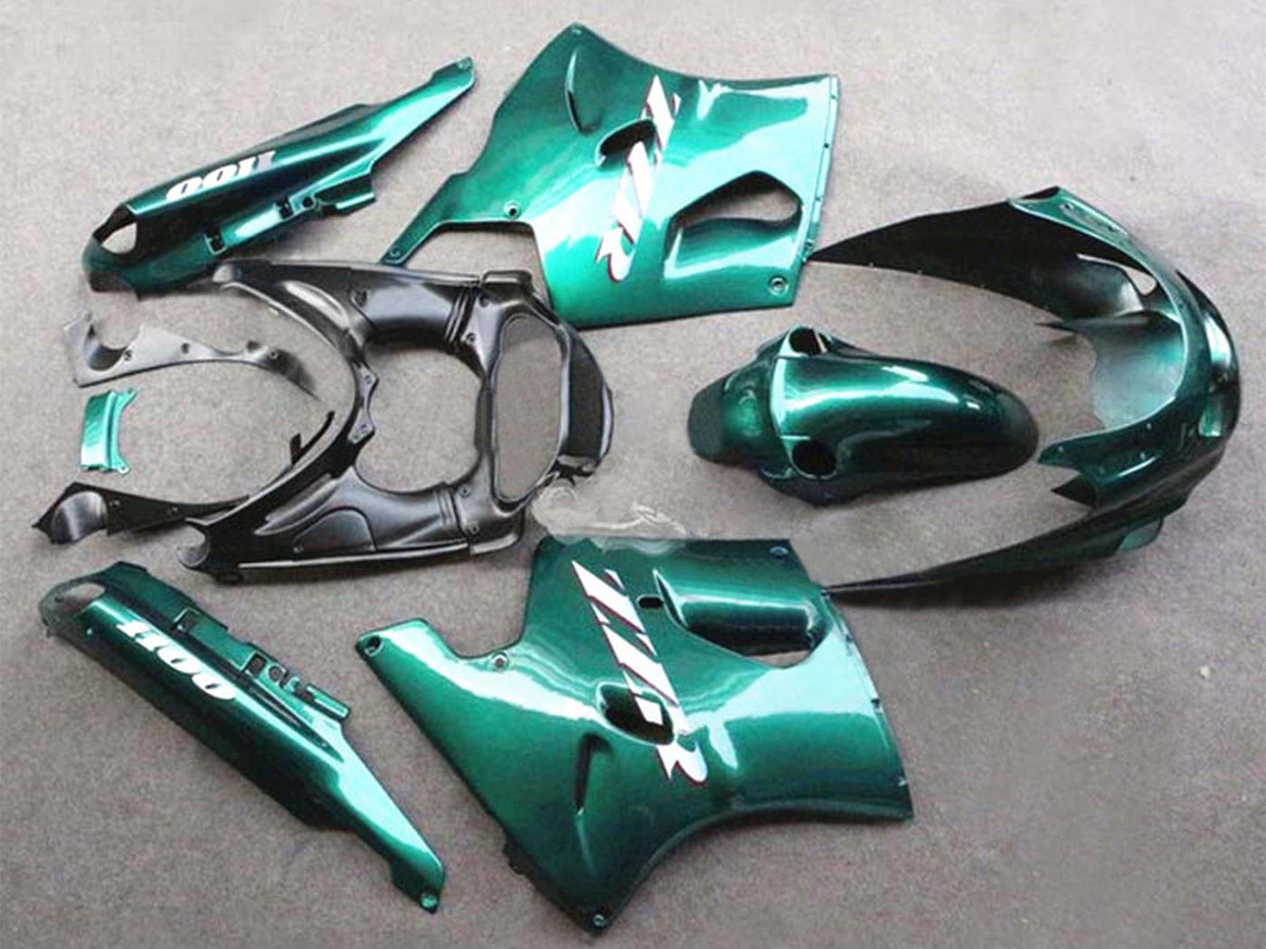 1993-2003 Glossy Green Kawasaki ZZR1100 Fairing Kit