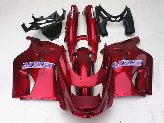 1993-2003 Glossy Red Kawasaki ZZR1100 Fairing Kit