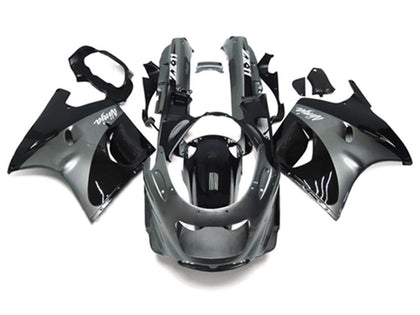 1993-2003 Kawasaki ZZR1100 Gray Black Ninja Fairing Kit