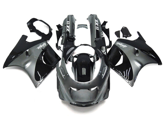 1993-2003 Grey Black Ninja Kawasaki ZZR1100 Fairing Kit