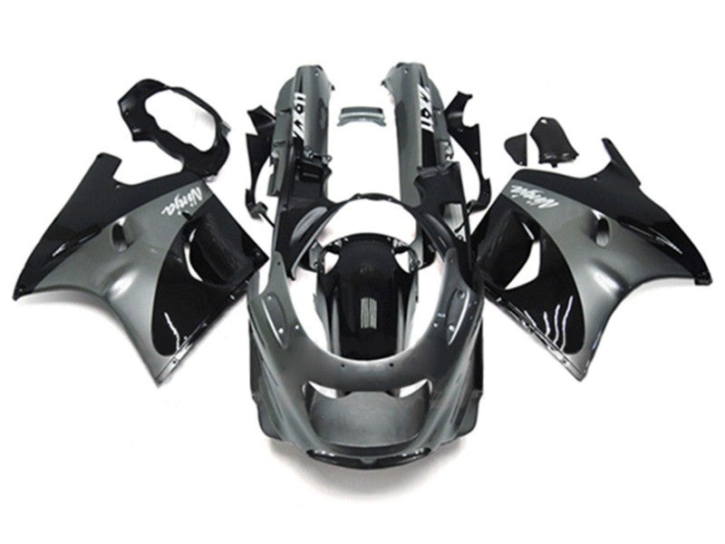 Purchase 1993-2003 Grey Black Ninja Kawasaki ZZR1100 Motorcycle Fairings UK