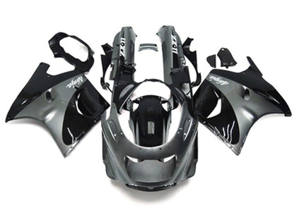 1993-2003 Kawasaki ZZR1100 Gray Black Ninja Fairing Kit
