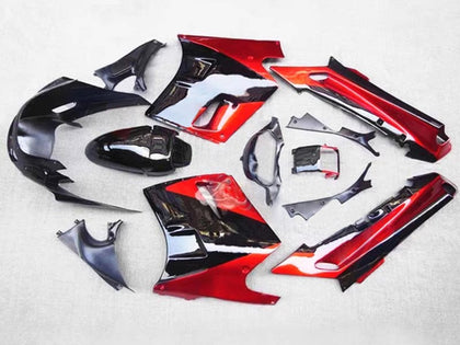 1993-2003 Kawasaki ZZR1100 Red Black Fairing Kit