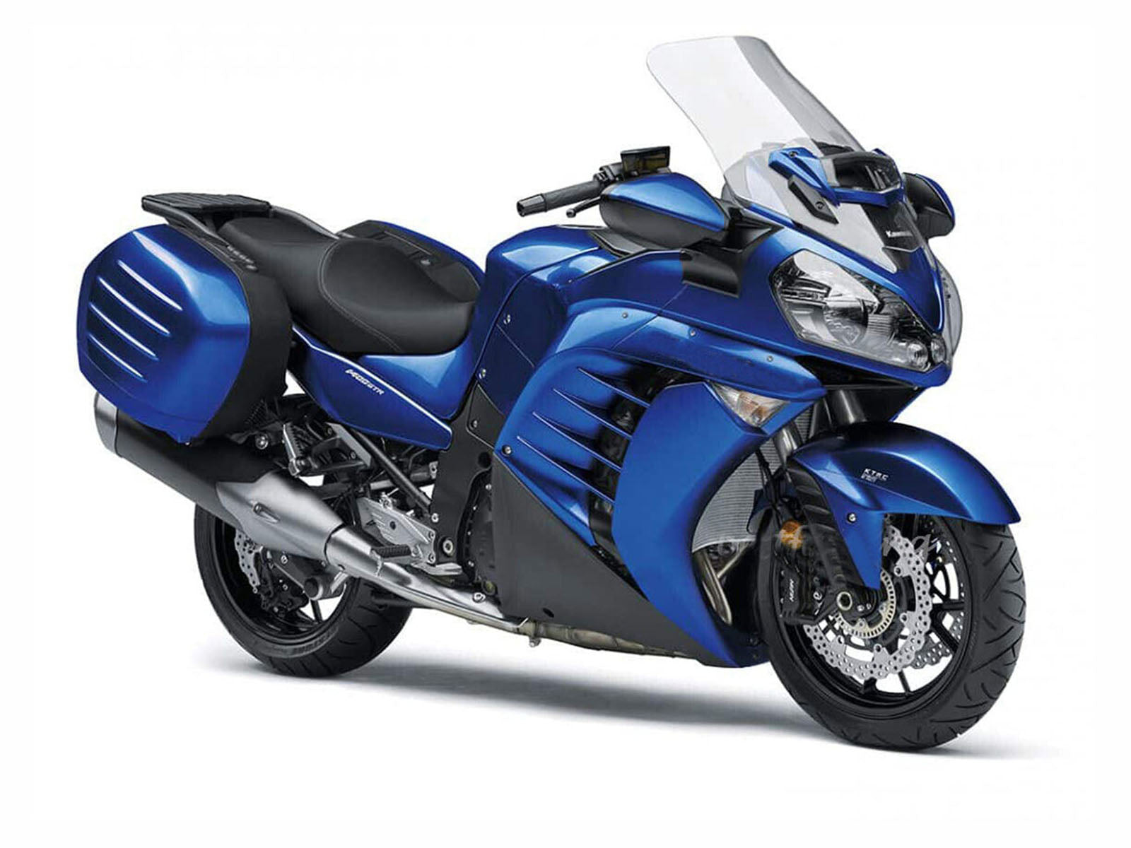 2007-2009 Blue Black Kawasaki GTR1400 ZG1400 Fairing Kit